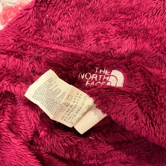 The North Face Purple Fleece Denali Beanie Hat Matching Gloves - Picture 5 of 8